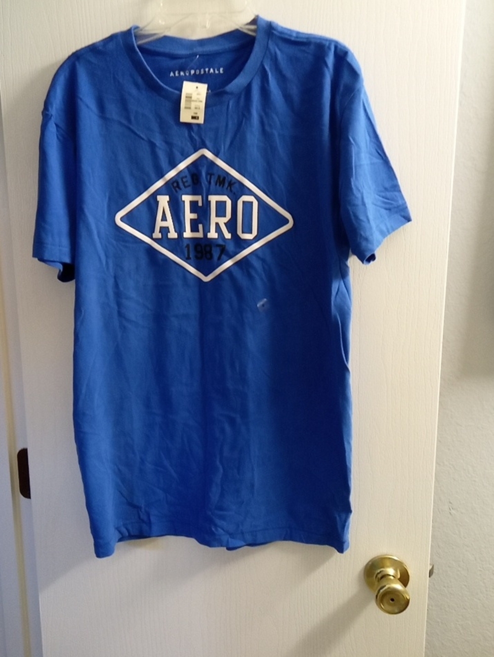 Aeropostale Blue Graphic Logo Tee